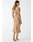 GUESS DALIA BELTED DRESS WET SAND