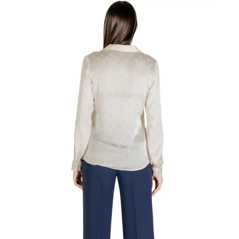 GUESS LS MARTHE LOGO SHIRT VANILLA BLUSH