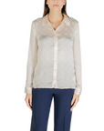 GUESS LS MARTHE LOGO SHIRT VANILLA BLUSH