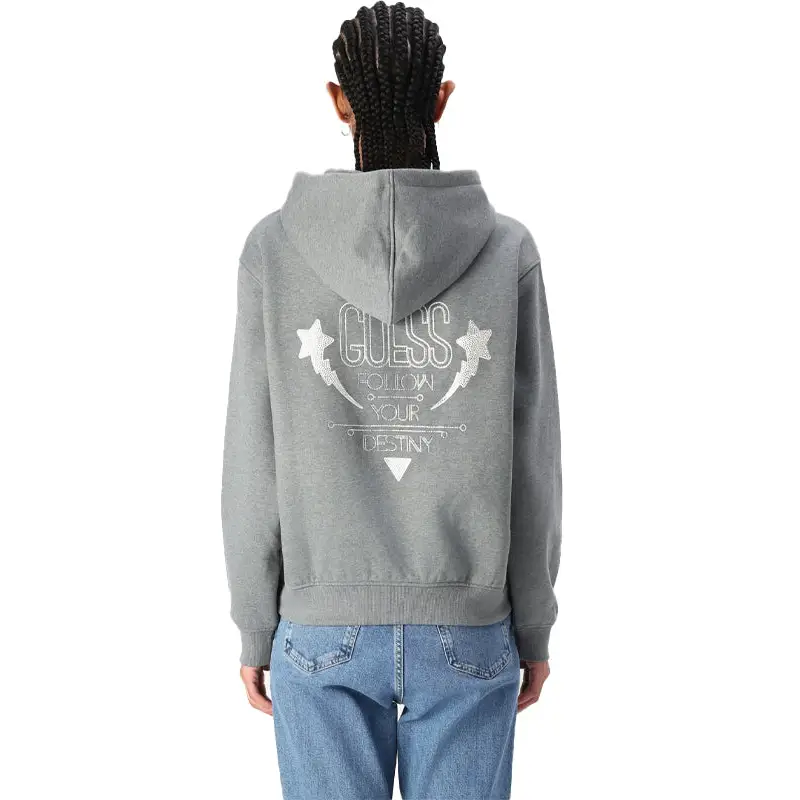 GUESS N HOODIE SHINY CORD SWEATSHIRT