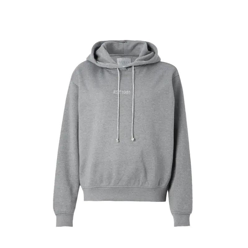 GUESS N HOODIE SHINY CORD SWEATSHIRT