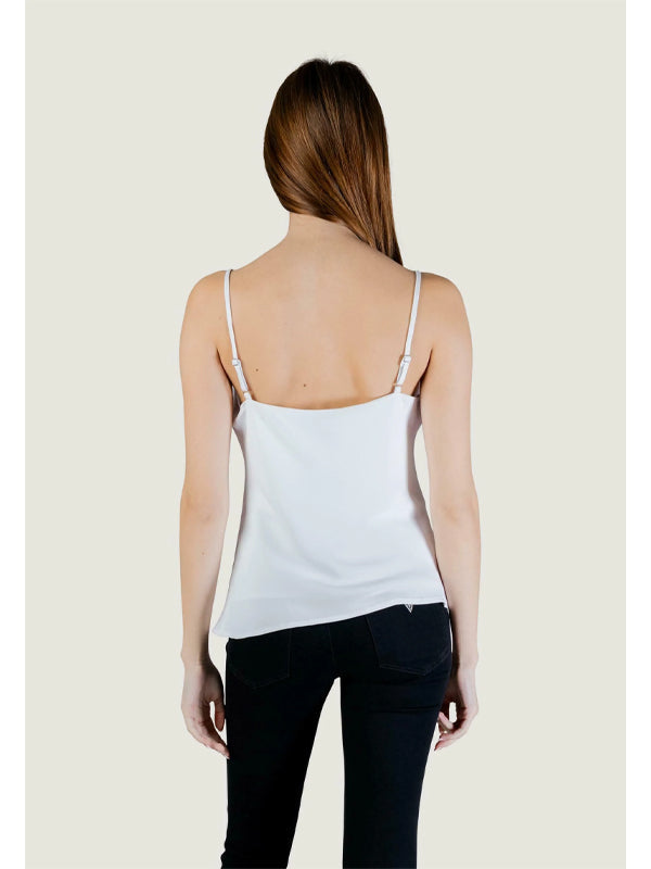 GUESS NEW SL CAROLINE LOGO TANK PURE WHITE
