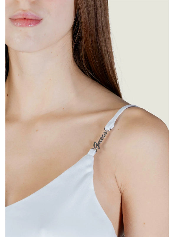 GUESS NEW SL CAROLINE LOGO TANK PURE WHITE