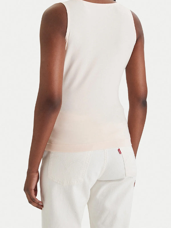 GUESS SL 4G ALLOVER TANK TOP COSMIC VANILLA - ROPA