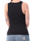 GUESS SL ROUND NK GUENDALINA TOP JET BLACK A996