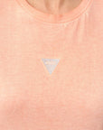 GUESS SS CN MINI STRASS TRIANGLE TEE COSMIC VANILLA COLD