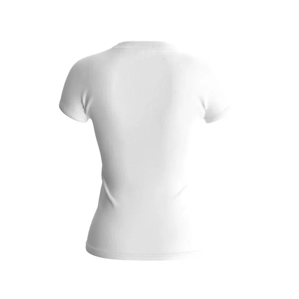 GUESS SS RN SATIN TRIANGLE TEE PURE WHITE