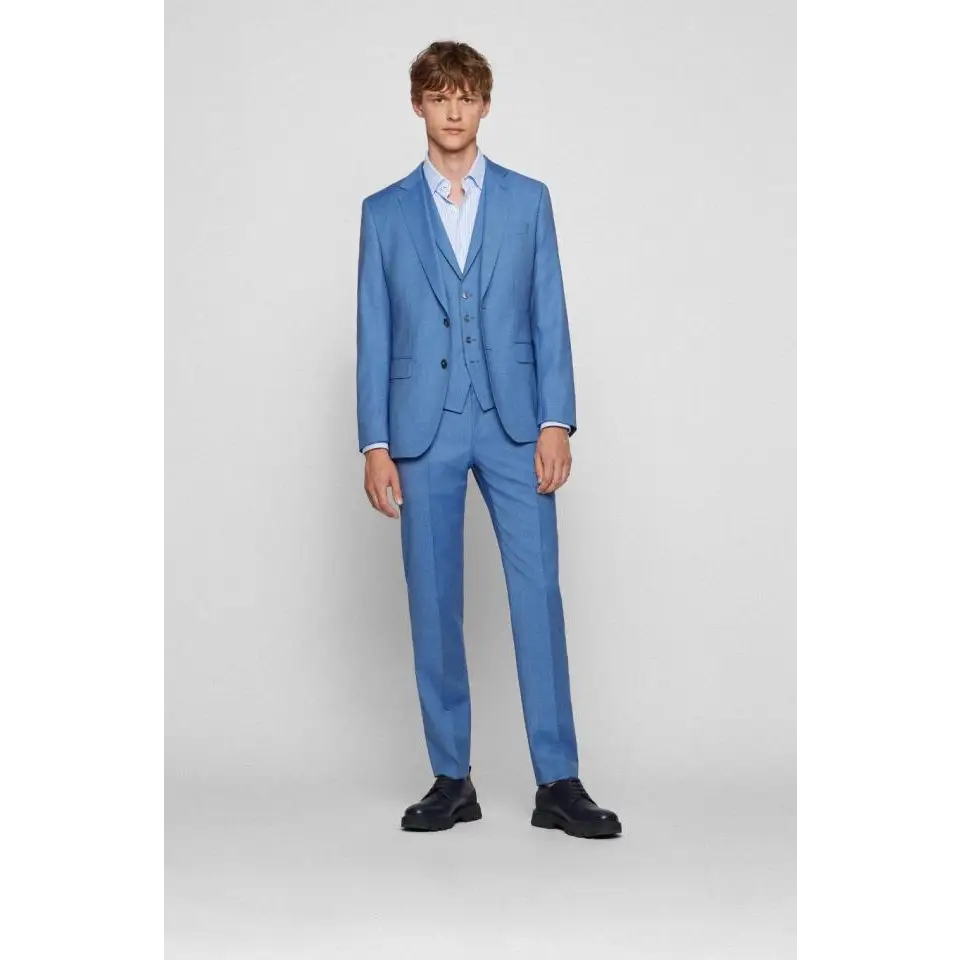 HUGO BOSS CAMISA P-HANK KENT C1 BRIGHT BLUE
