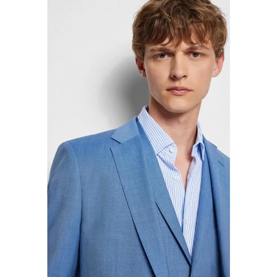 HUGO BOSS CAMISA P-HANK KENT C1 BRIGHT BLUE