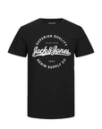 JACK & JONES JJSTANLI TEE SS CREW NECK BLACK