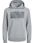 JACK & JONES SUDADERA CON CAPUCHA GRIS