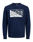 JACK & JONES SUDADERA CON  LOGO AZUL