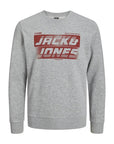 JACK & JONES SUDADERA CON LOGO GRIS