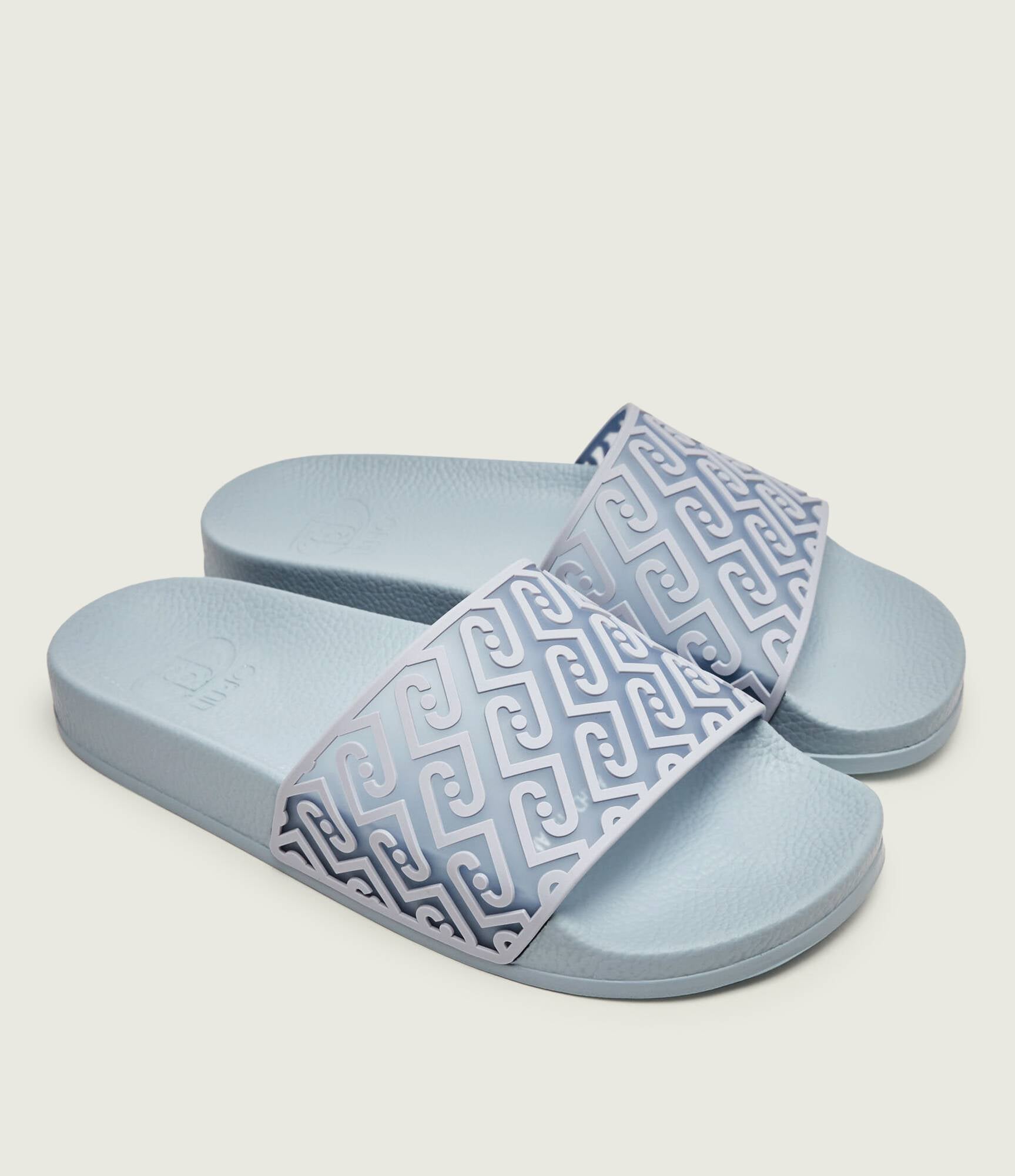 LIU JO KOS 21 - SLIPPER MONOGRAM RUBBERIZE