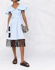 KARL LAGERFELD DRESS W/ BIG KL SKY BLUE