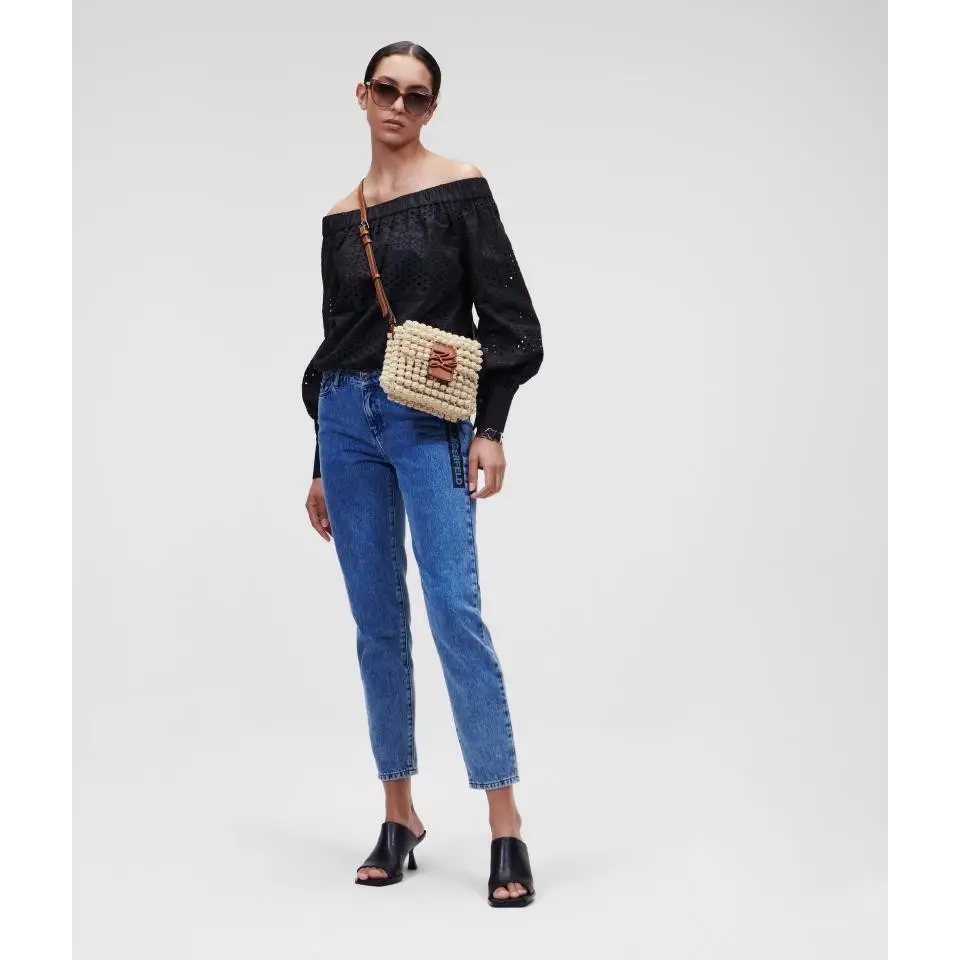 KARL LAGERFELD GF DENIM PANTS W/ BIG KL BLUE DENIM