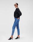 KARL LAGERFELD GF DENIM PANTS W/ BIG KL BLUE DENIM