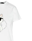 KARL LAGERFELD IKONIK 2.0 CHOUPETTE T-SHIRT WHITE