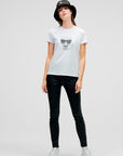 KARL LAGERFELD IKONIK CHOUPETTE RS T-SHIRT WHITE