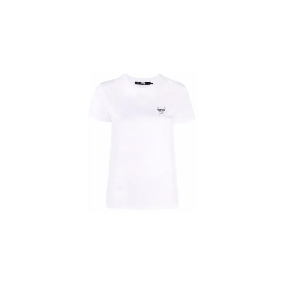 KARL LAGERFELD IKONIK MINI CHOUPETTE RS TEE WHITE