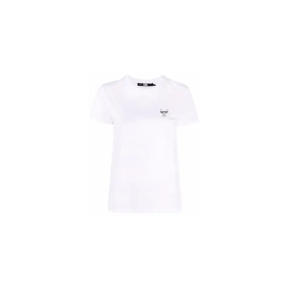 KARL LAGERFELD IKONIK MINI CHOUPETTE RS TEE WHITE