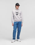 KARL LAGERFELD IKONIK MONOGRAM SWEAT MONOGRAM GREY