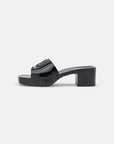 KARL LAGERFELD JELLY BLOK HEEL BLACK