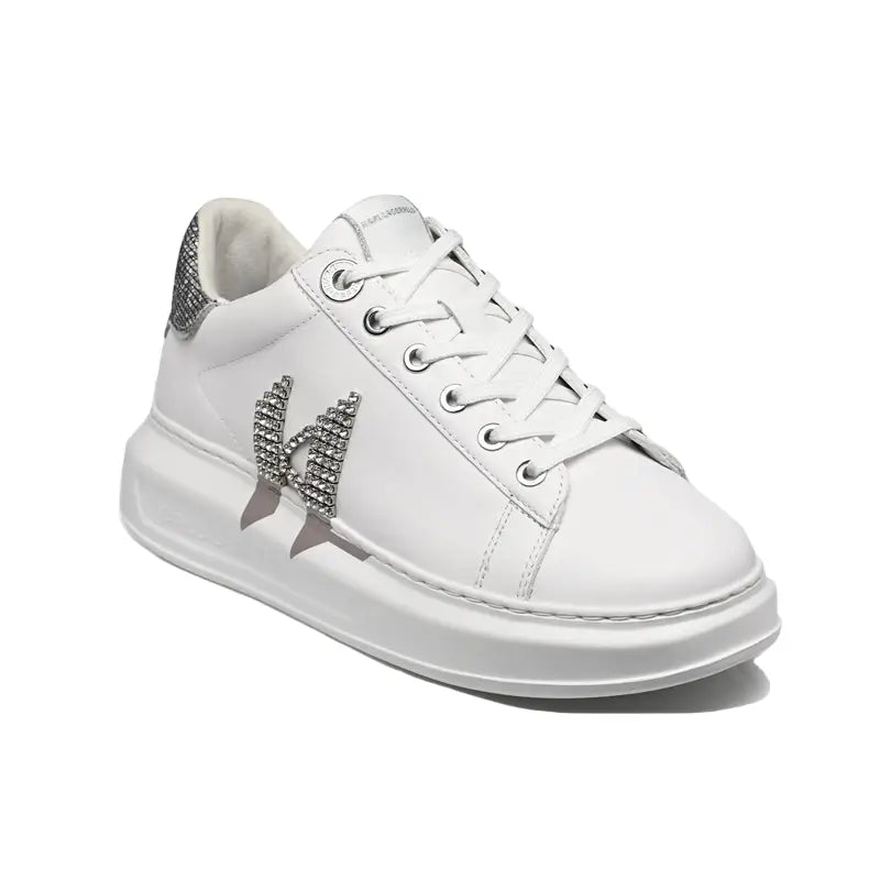 KARL LAGERFELD KAPRI MONOGRAM STONES LO WHITE