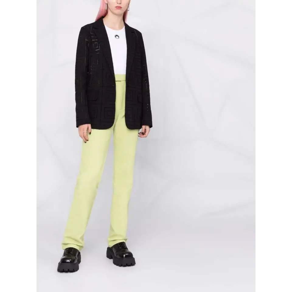 KARL LAGERFELD KL BRODERIE ANGLAISE BLAZER BLACK