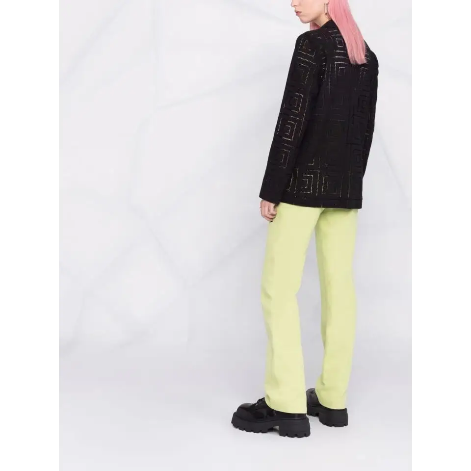 KARL LAGERFELD KL BRODERIE ANGLAISE BLAZER BLACK