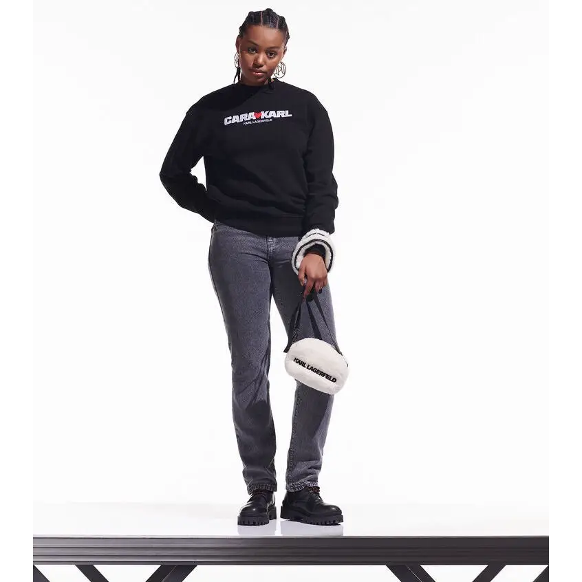KARL LAGERFELD KLXCD LOGO SWEA TSHIRT BLACK