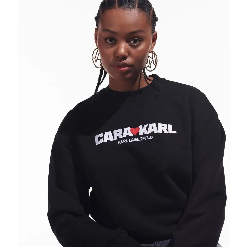 KARL LAGERFELD KLXCD LOGO SWEA TSHIRT BLACK