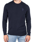 KARL LAGERFELD KNIT CREWNECK MIDNIGHT BLUE