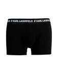 KARL LAGERFELD LOGO TRUNKS SET 3 PACK BLACK