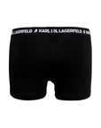 KARL LAGERFELD LOGO TRUNKS SET 3 PACK BLACK