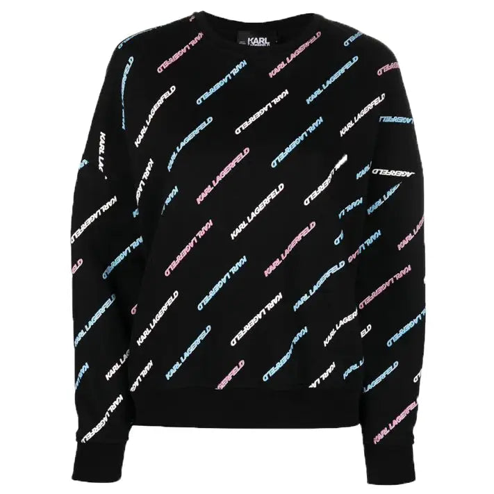 KARL LAGERFELD SWEATSHIRT LOGO AOP FUTURE