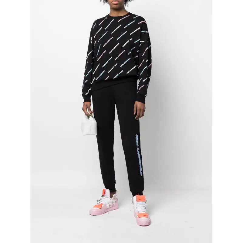 KARL LAGERFELD SWEATSHIRT LOGO AOP FUTURE
