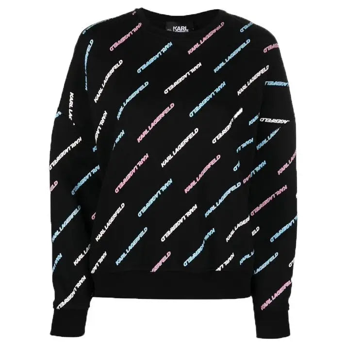 KARL LAGERFELD SWEATSHIRT LOGO AOP FUTURE