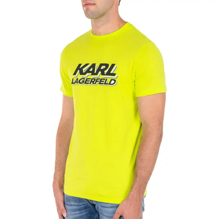 KARL LAGERFELD T-SHIRT CREWNECK LEMON