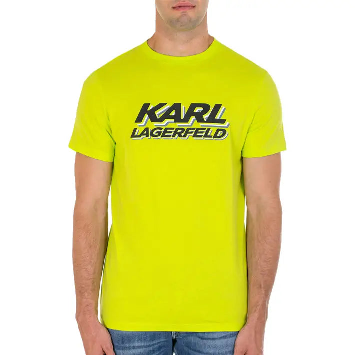 KARL LAGERFELD T-SHIRT CREWNECK LEMON