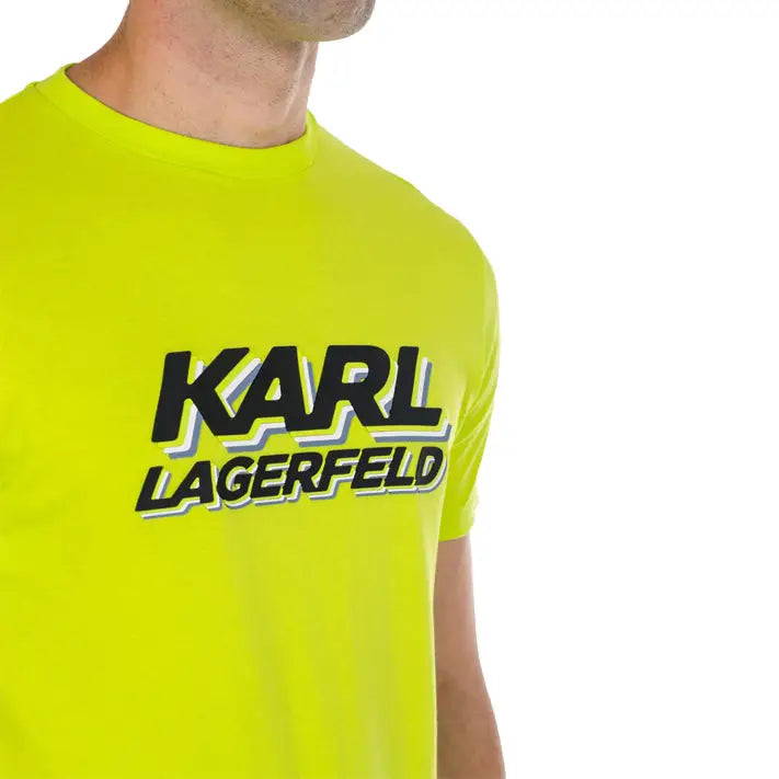 KARL LAGERFELD T-SHIRT CREWNECK LEMON