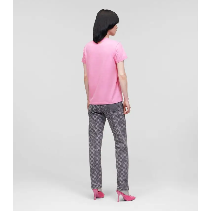 KARL LAGERFELD T-SHIRT FUTURE LOGO CANDY PINK