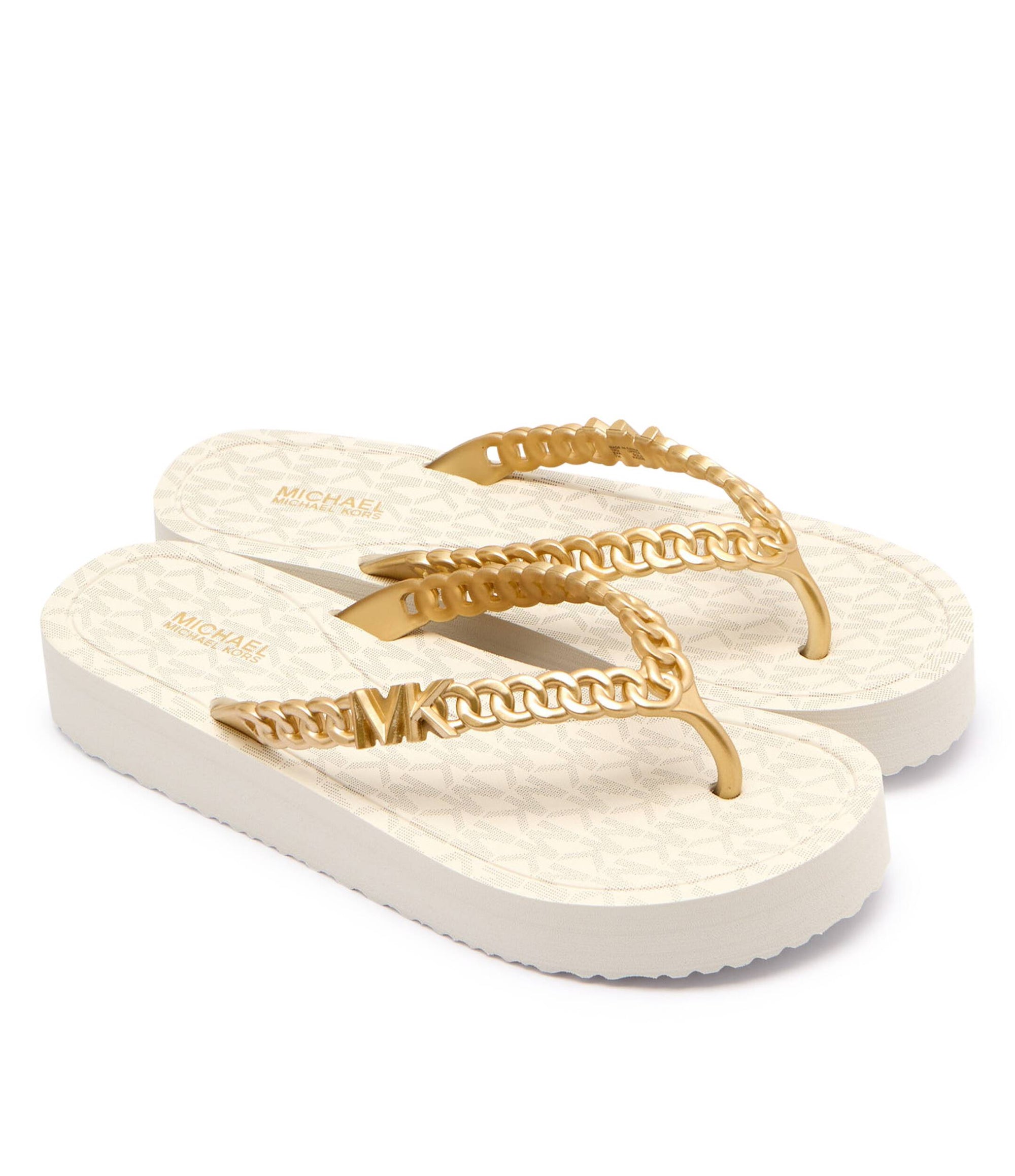 MICHAEL KORS ZAZA FLIP FLOP CREAM