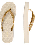 MICHAEL KORS ZAZA FLIP FLOP CREAM