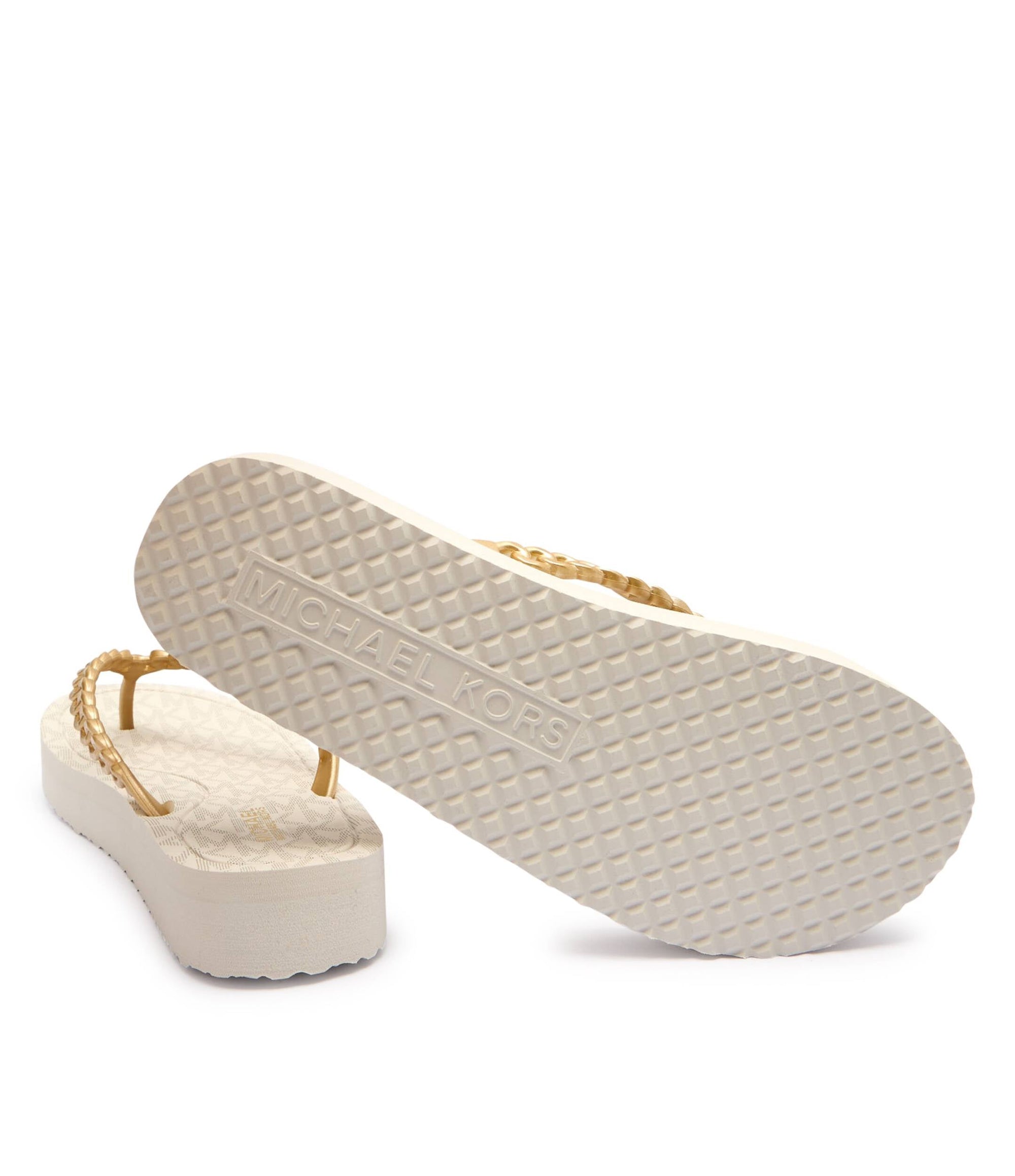 MICHAEL KORS ZAZA FLIP FLOP CREAM