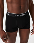 LACOSTE 3PACK BOXER COURTS NOIR