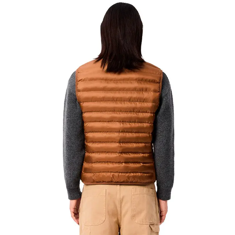 LACOSTE CHALECO ACOLCHADO HIDRÓFUGO MARRON