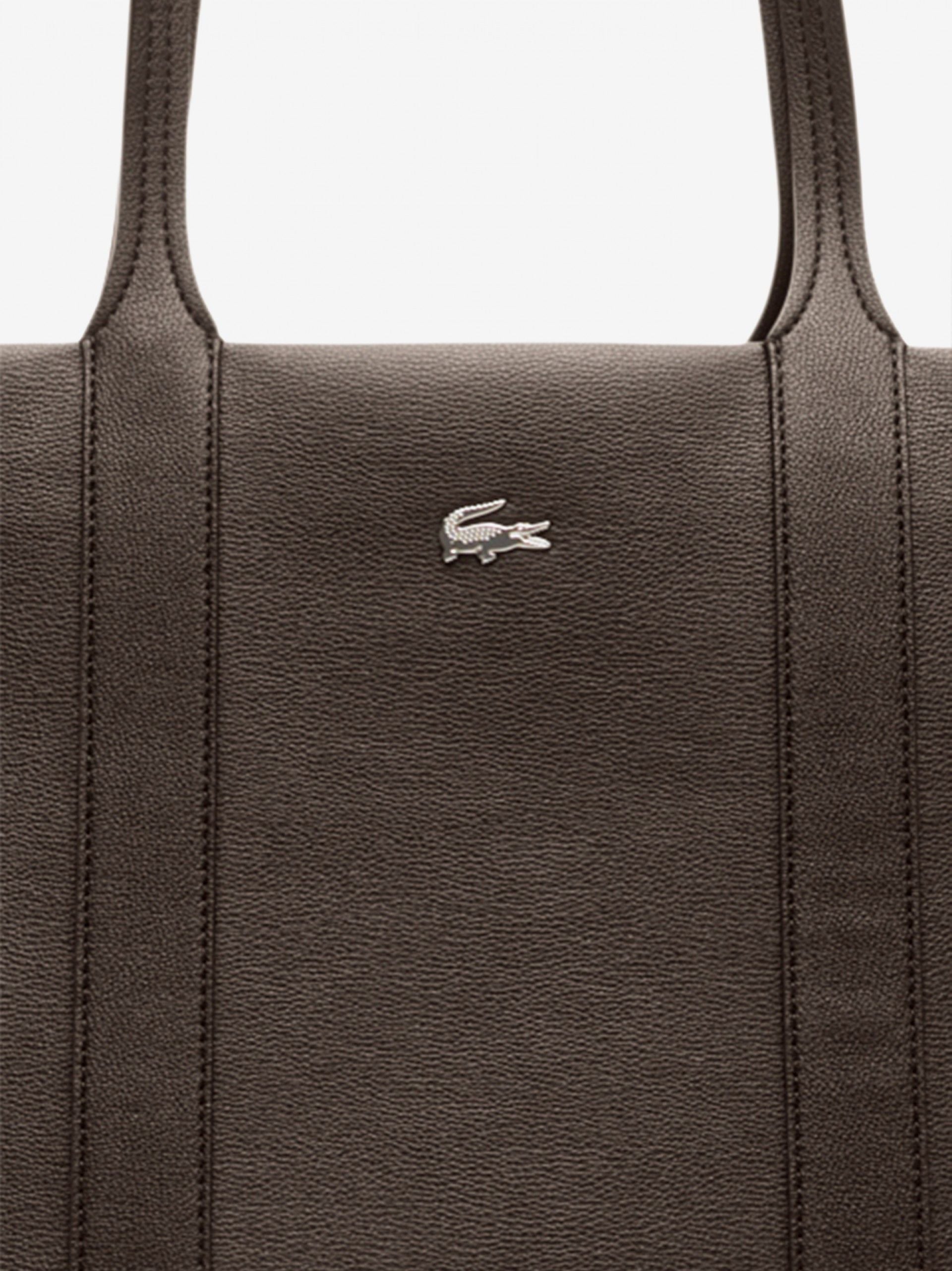 LACOSTE SHOPPIMG BAG DARCK BROWN