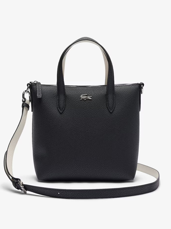 LACOSTE SHOPPING BAG NOIR FARINE
