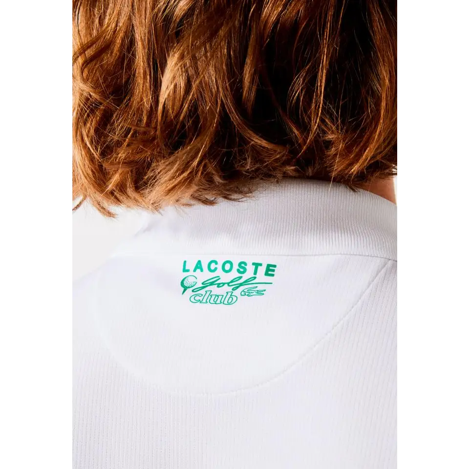LACOSTE SHORT SLEEVED RIBBED COLLAR SHIRT